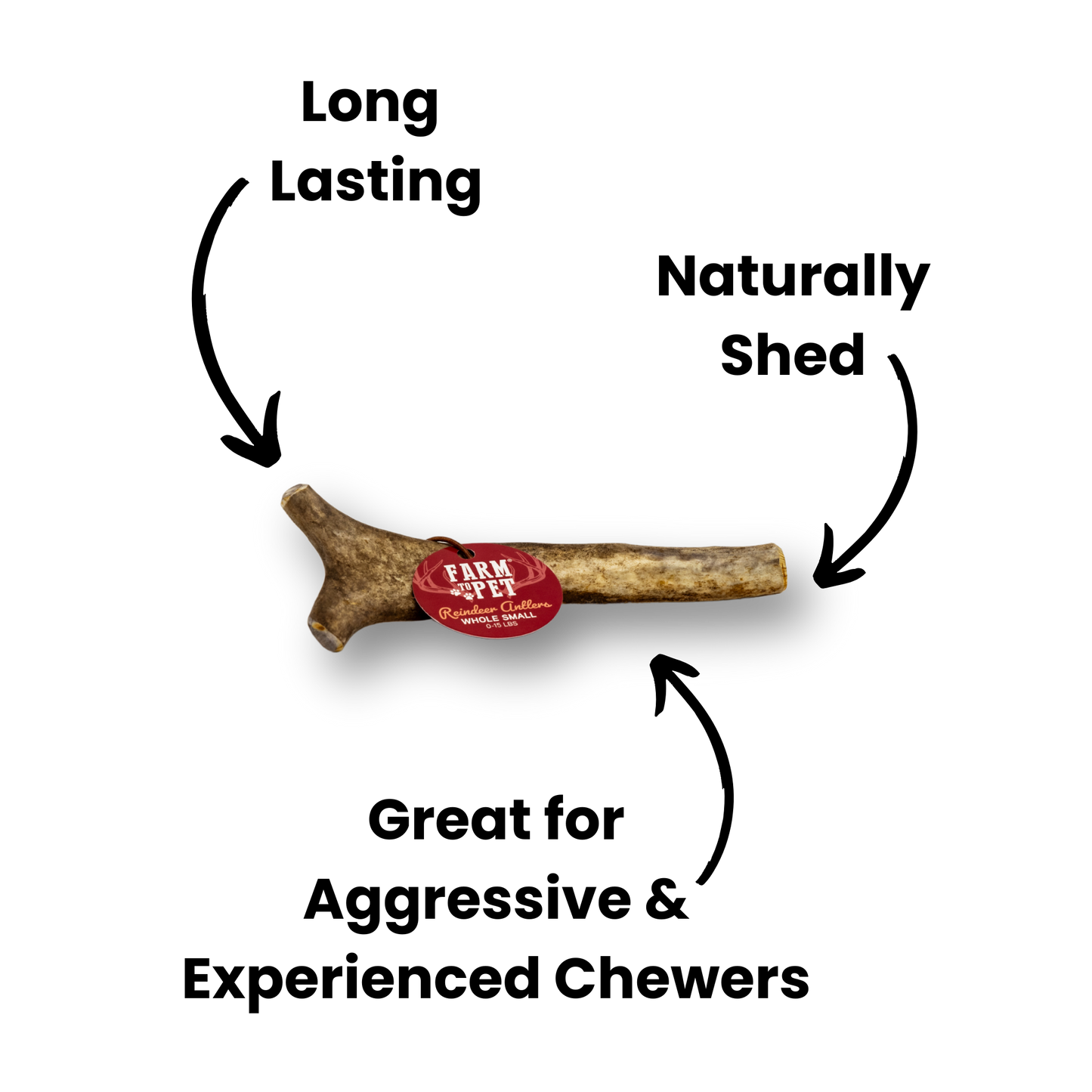 REINDEER ANTLERS FOR DOGS | ANTLER DOG CHEWS FOR AGGRESSIVE CHEWERS
