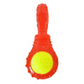 TPR Interactive Dog Chew Toy with Detachable Squeaker & Treat Fill