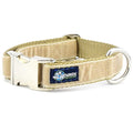 Tan Velvet Essential Martingale Dog Collar