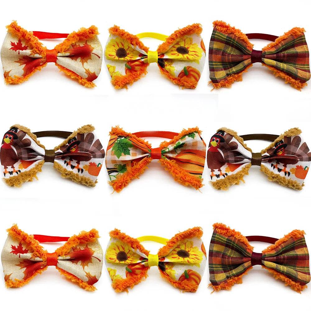 30 and 50pcs Fall Pet Product Dog Bowtie Necktie - Love My Pet