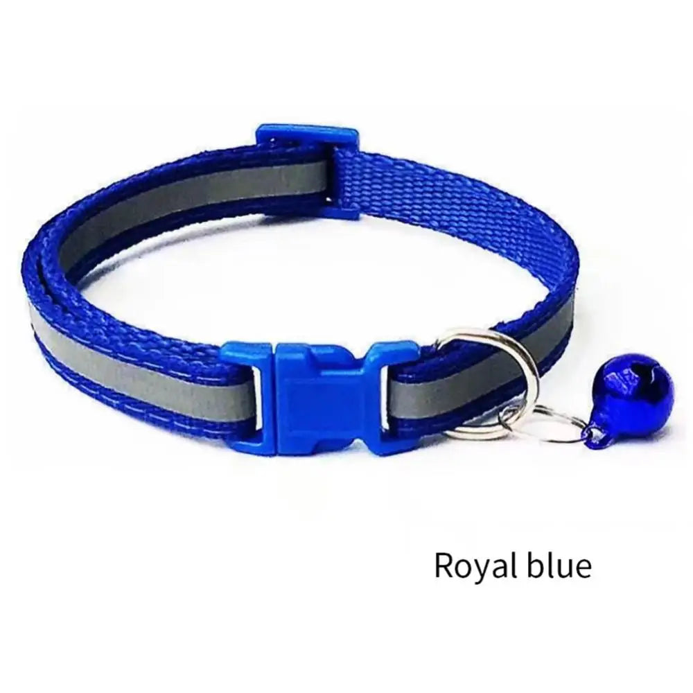 Reflective Pet Collars With Bells And Adjustable