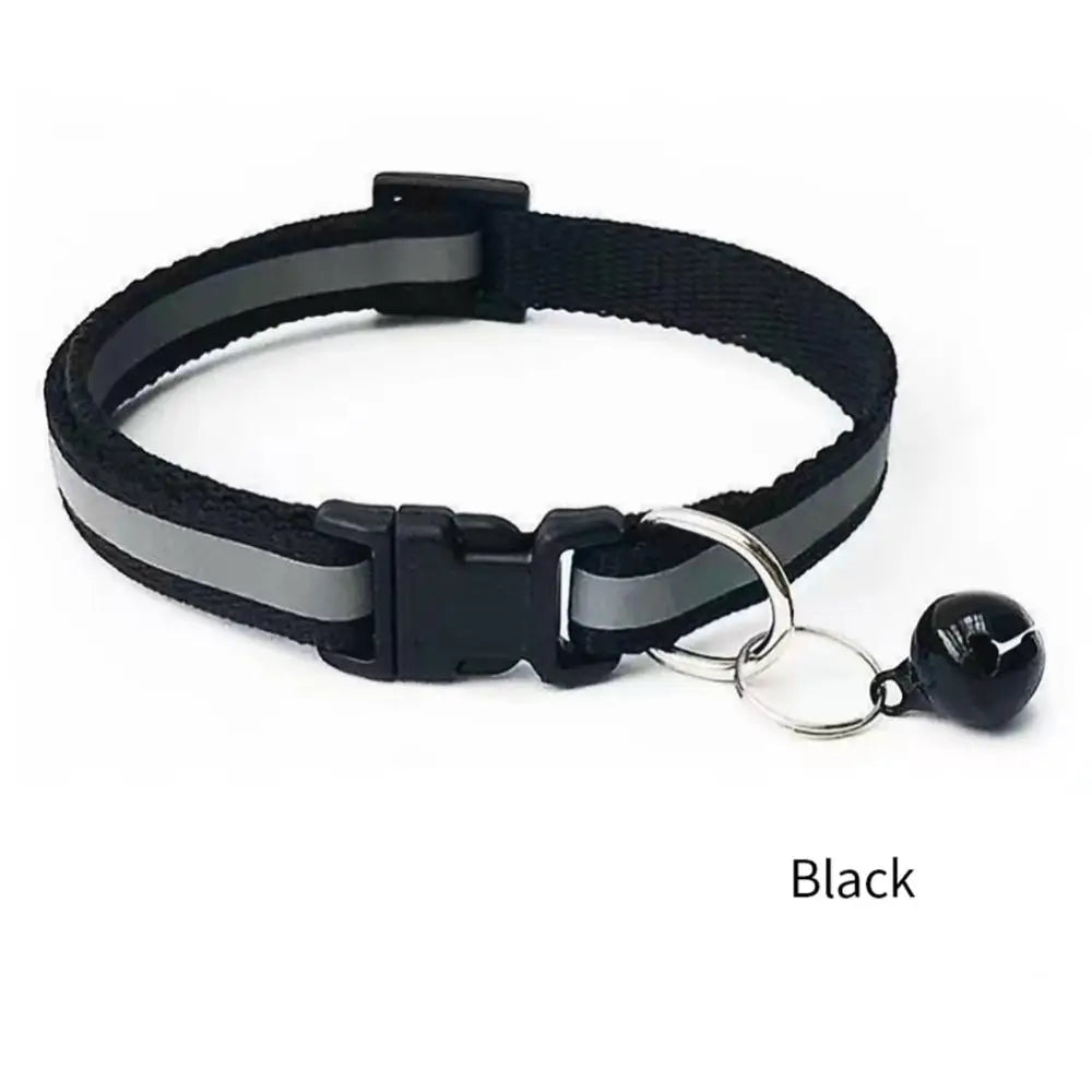 Reflective Pet Collars With Bells And Adjustable