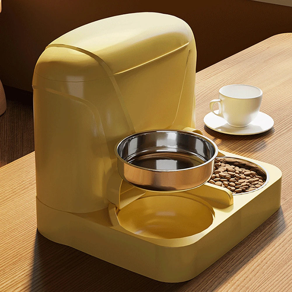 Automatic Pet Feeder With Storage Container