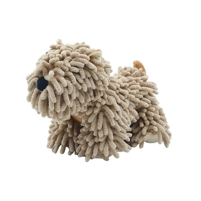 Cartoon Dog Chenille Kitchen and Bathroom Multifunctional Plush Wiping Toy