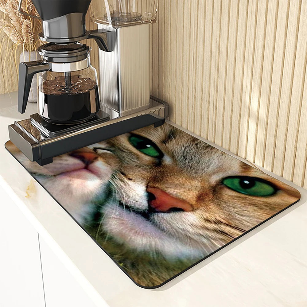 Super Absorbent Anti Skid Large Kitchen Absorbent Cat Mat