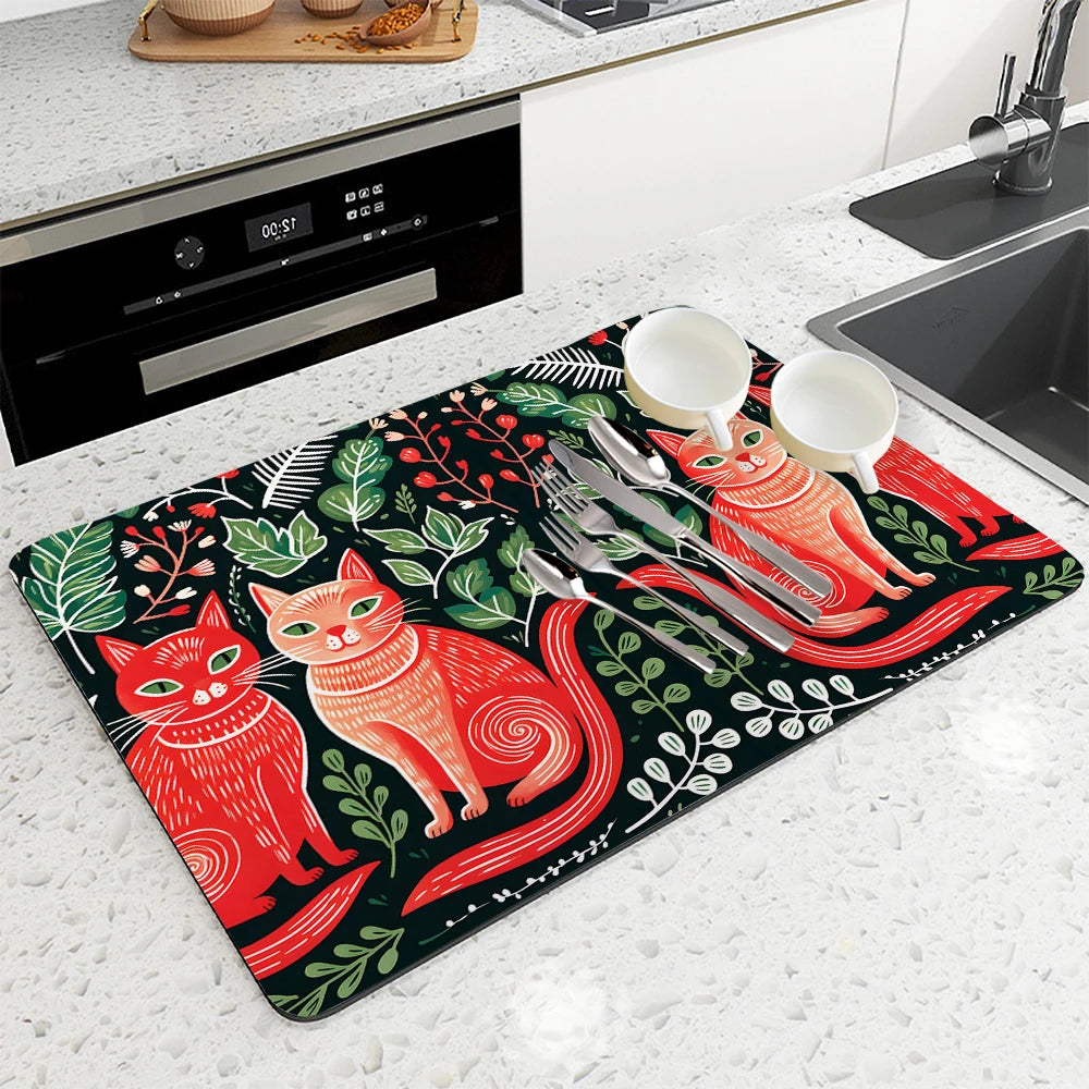 Several Designs, Large Kitchen Absorbent Mats