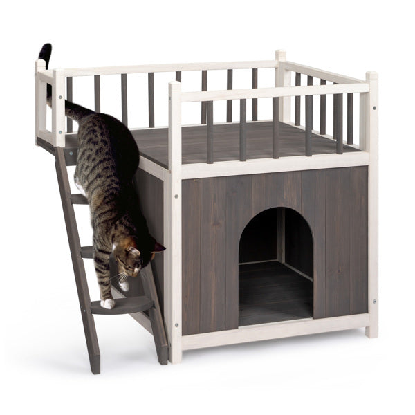 2-story Cat House With Ladder