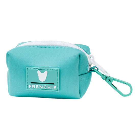 Frenchie Poo Bag Holder - Solid Aqua