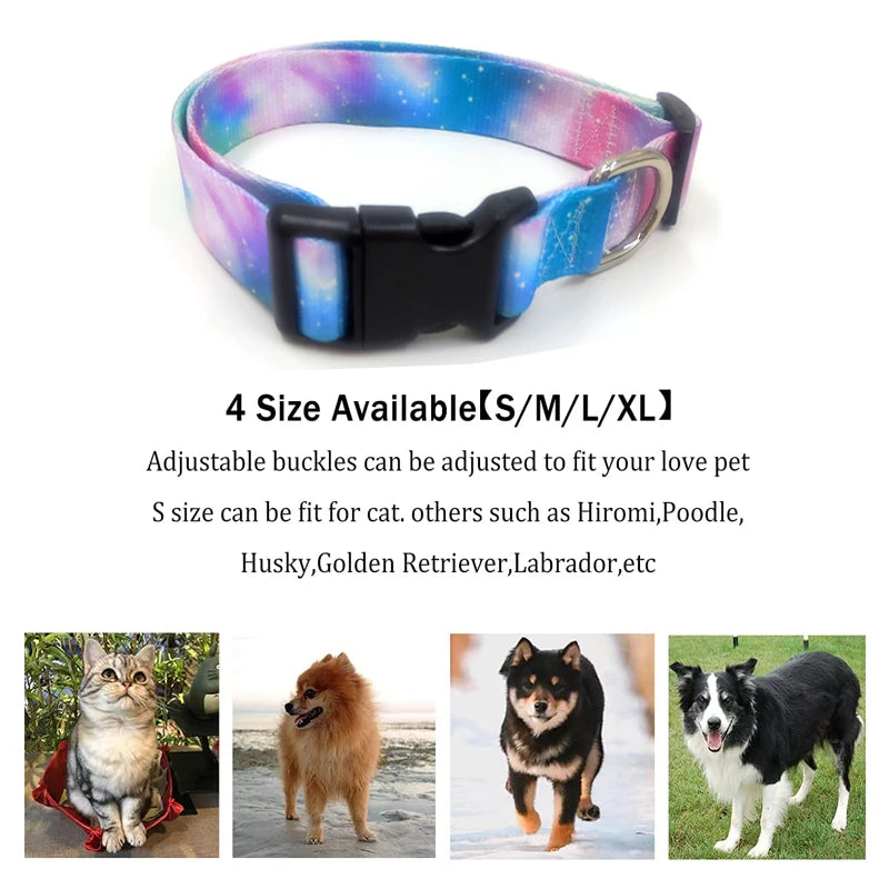 12 Styles of Bohemian Personalized Pet Collars and Leash Set