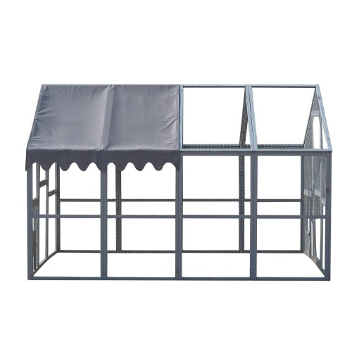 Outdoor Chicken Enclosure Upgraded Waterproof Cover - Grey