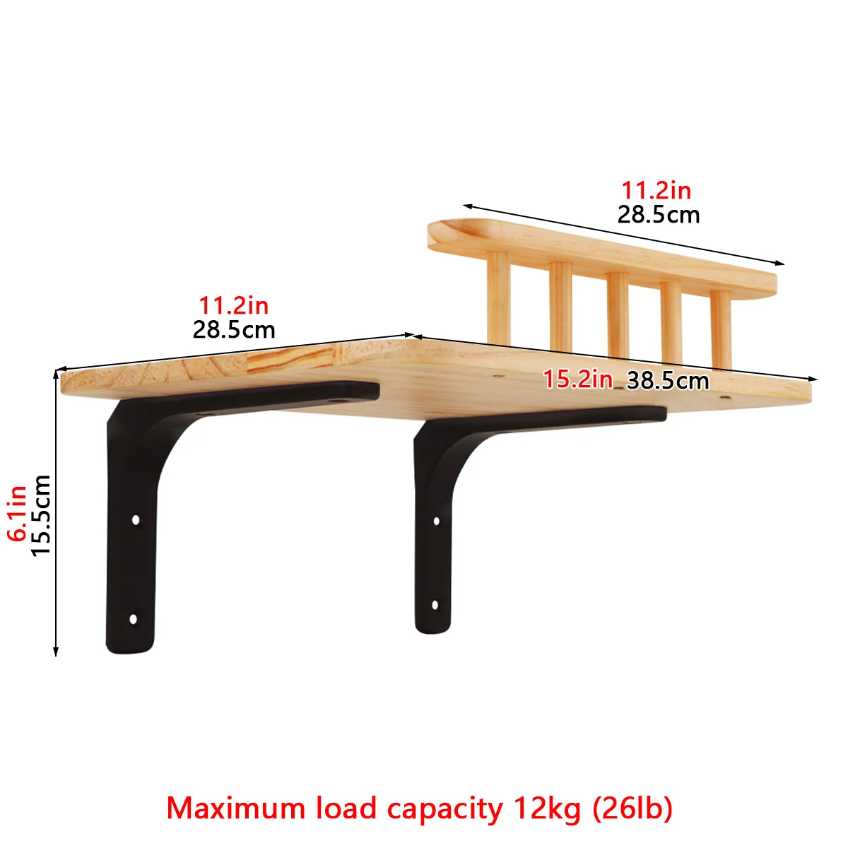 Cat Wall Mounted Climbing Ladder,  Steps and Jumping Platform