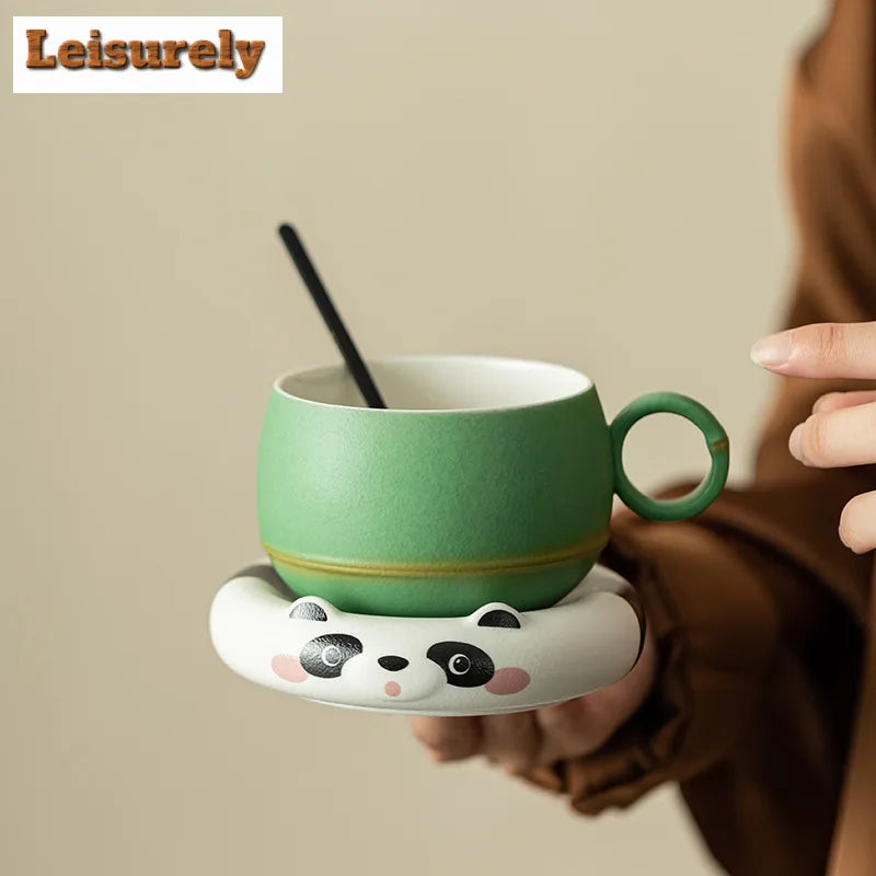 Hand Crafted Animal Ceramic Mug, Bowl With Saucer Kit