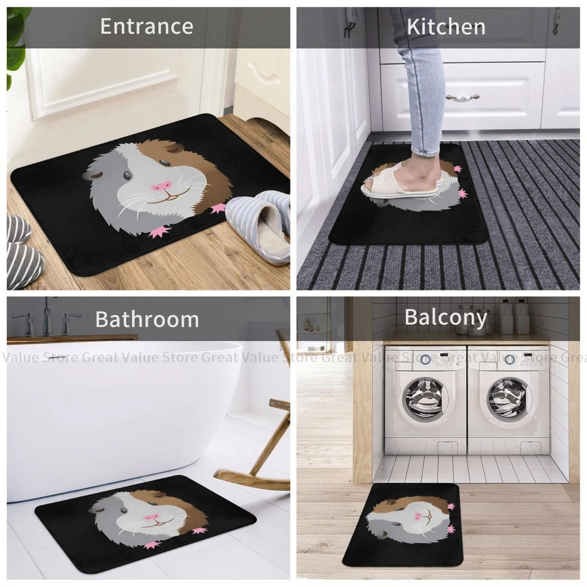 Guinea Pig Non-slip Doormat