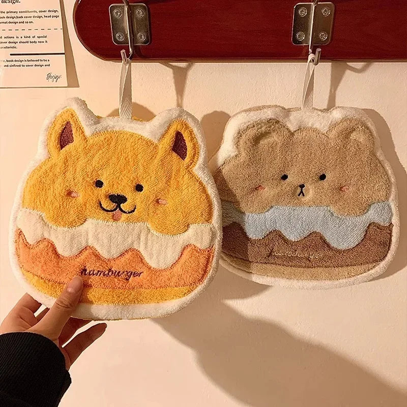 Hand Towel Cartoon Dogs