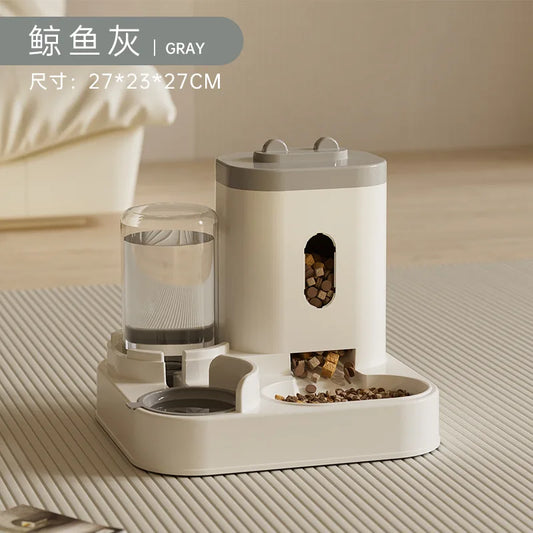 Automatic Pet Feeder With Water Fountain