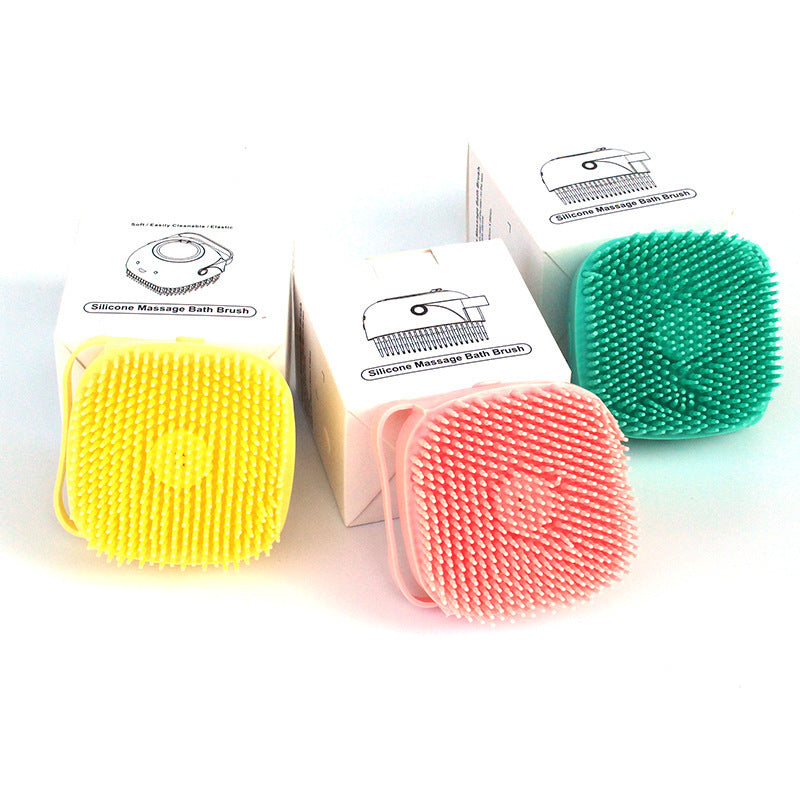 Silicone Dog Bath Massage Grooming Brush