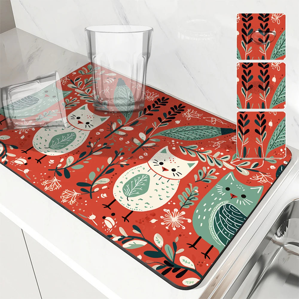 Several Designs, Large Kitchen Absorbent Mats