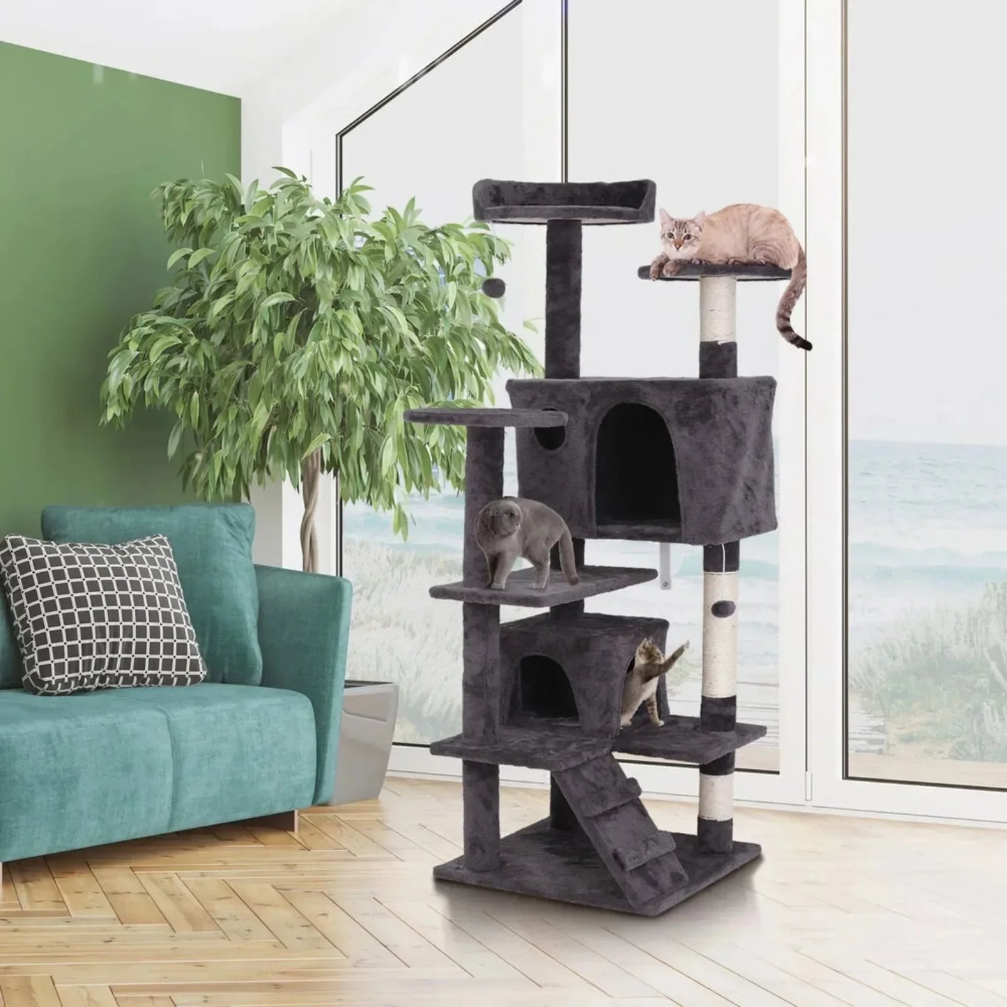 Multiple Sizes Cat Tree Scratching Tower