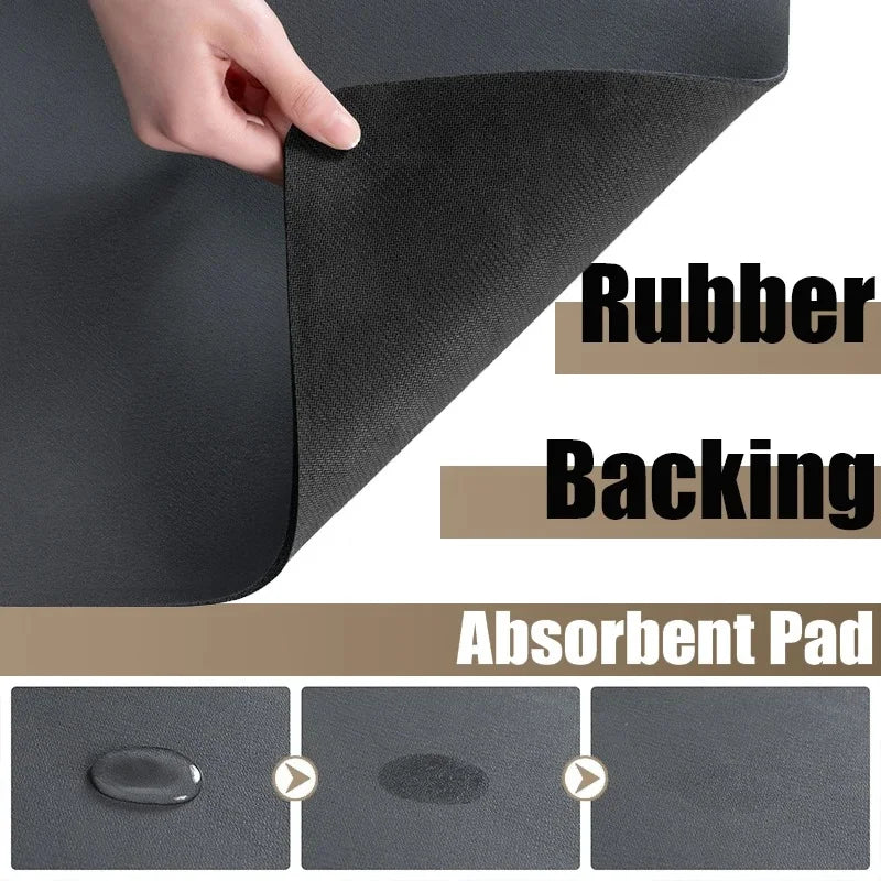 Absorbent Tableware Dish Drying Mats, Pumpkin Cat