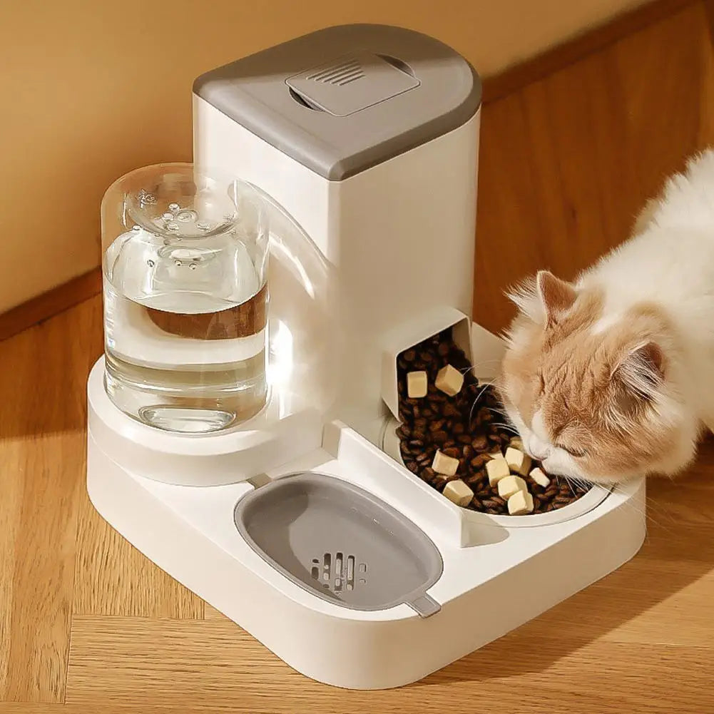 Pet Automatic Feeder And Drinking Fountain 2-in-1