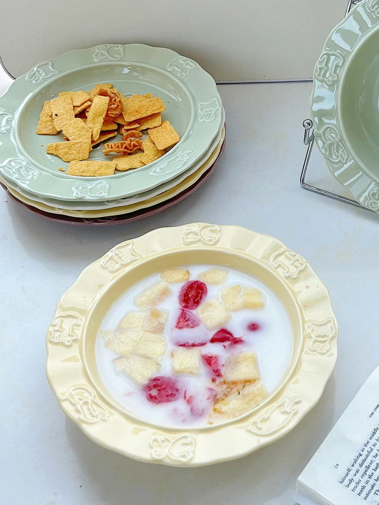 Cat Picture Ceramic Dishes