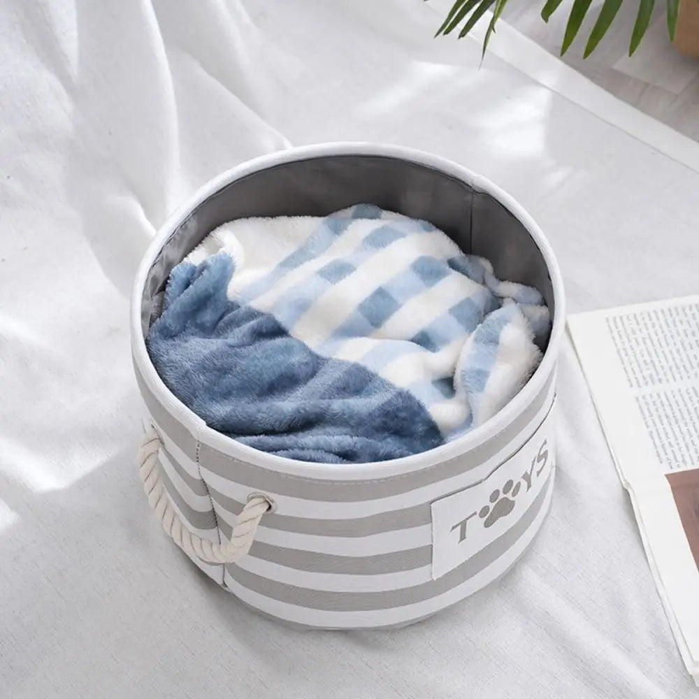 Large Capacity Pet Toy Storage Basket