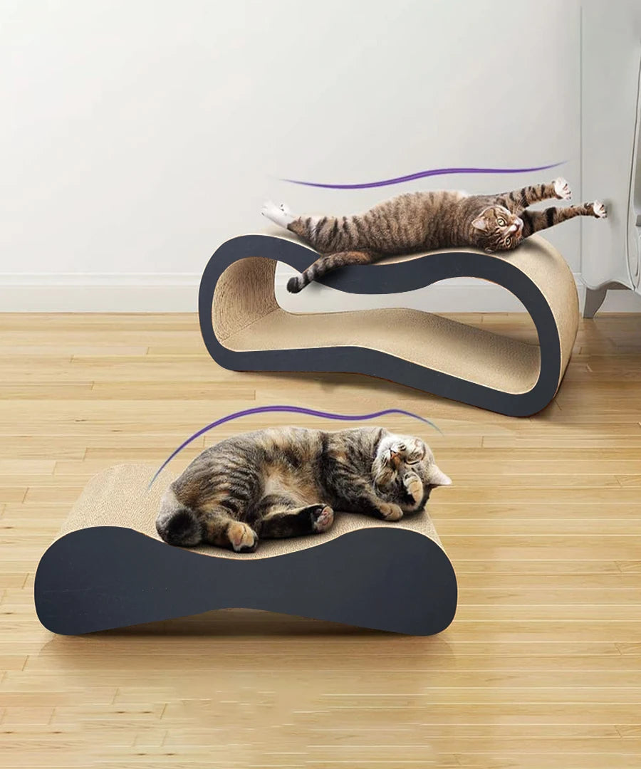 Large Durable Reversible Design 2 in 1 Sustainable Cardboard Lounge And Scratcher