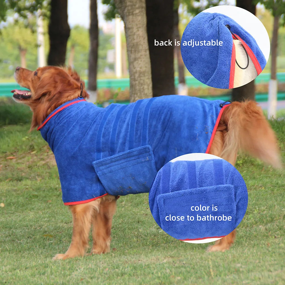 Dog Bathrobe And Towel