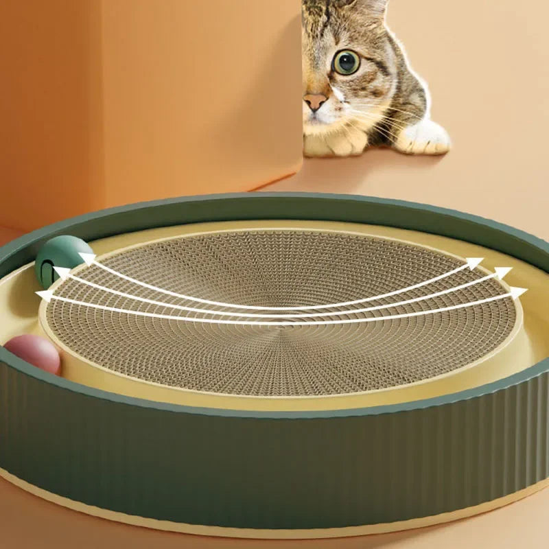 Multi Function Cat Scratcher with Fun Ball - Love My Pet