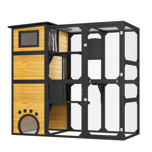 Large Cat Catio 4 Tiers Cat Enclosure Weatherproof