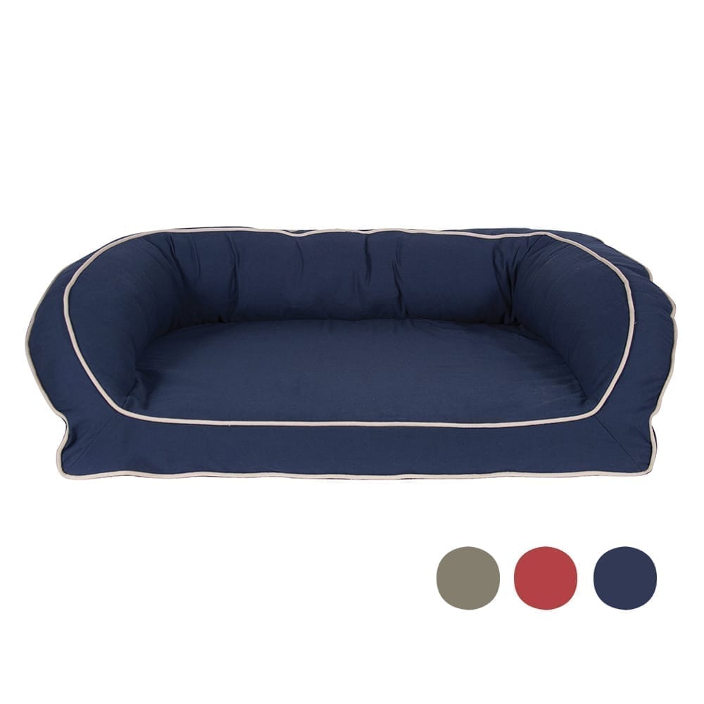 Classic Canvas Bolster Dog Bed