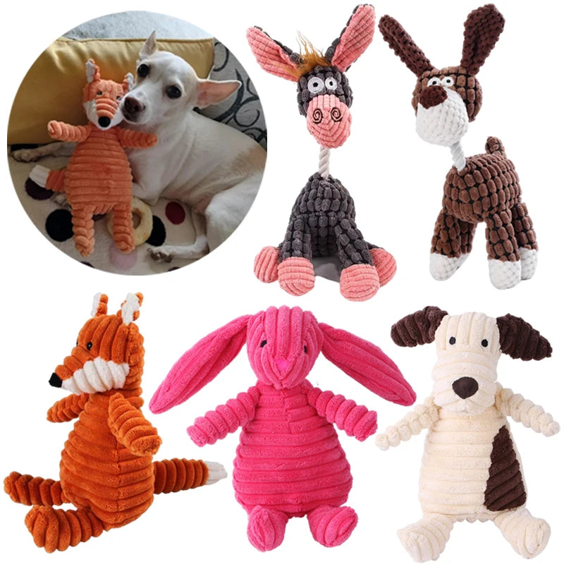 Different Cartoon Animal Plush Dog Toys