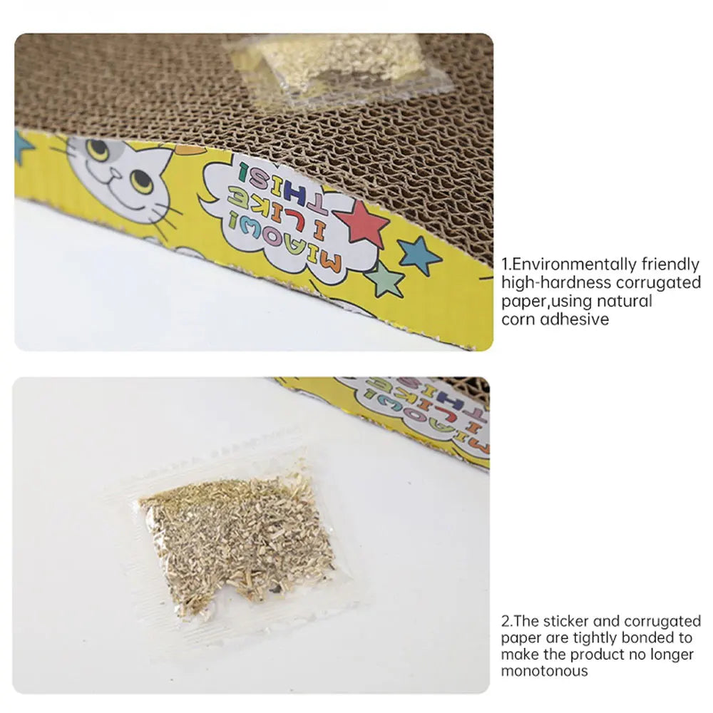 Cartoon Cat Scratching Board