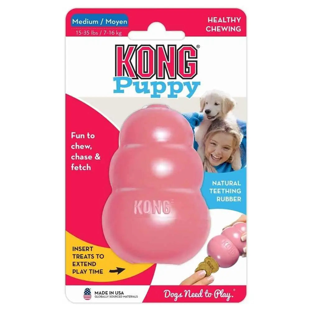 KONG Natural Teething Rubber Dog Chew Toy - Love My Pet