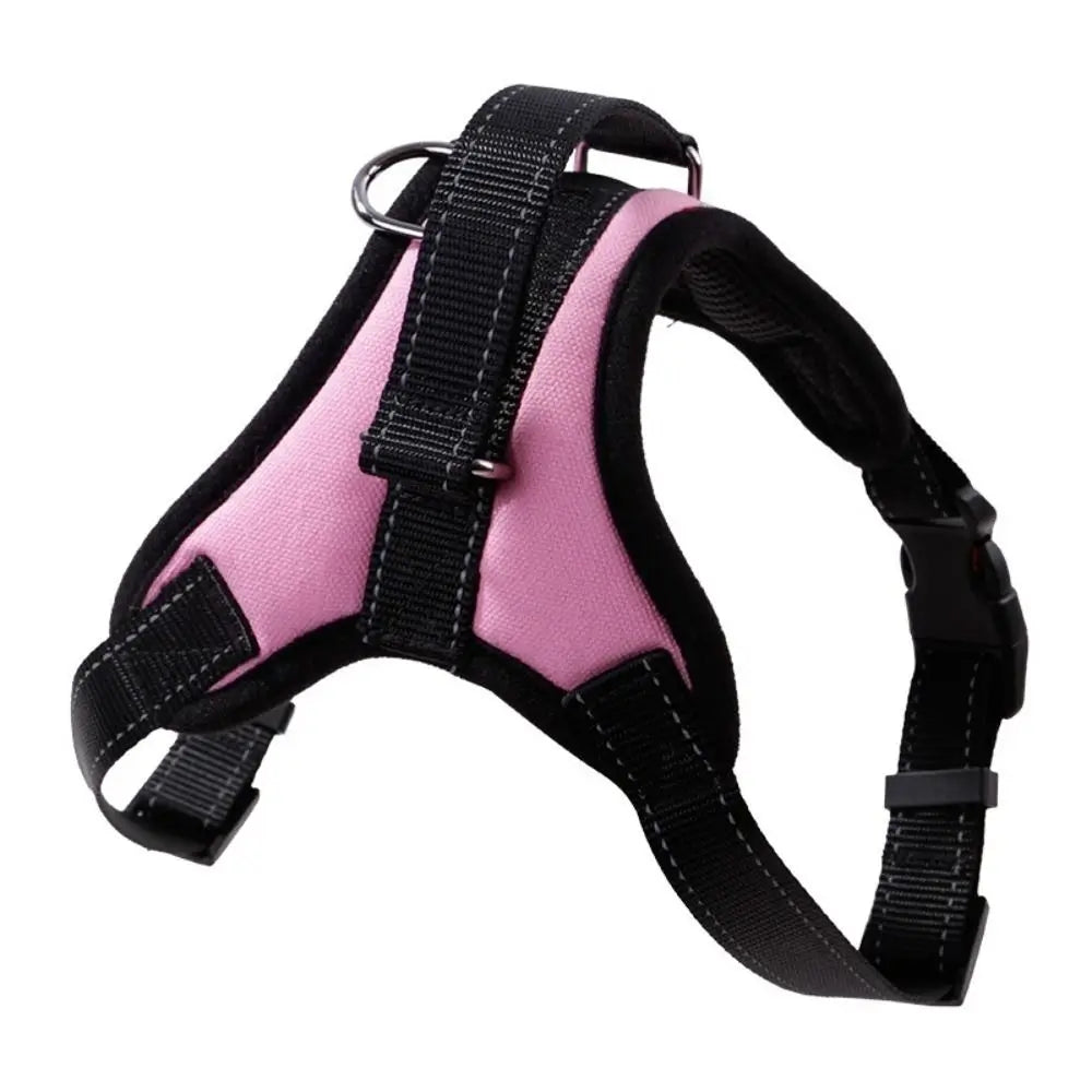Anti Pull Breathable Pet Chest Strap Adjustable Nylon Walking Harness