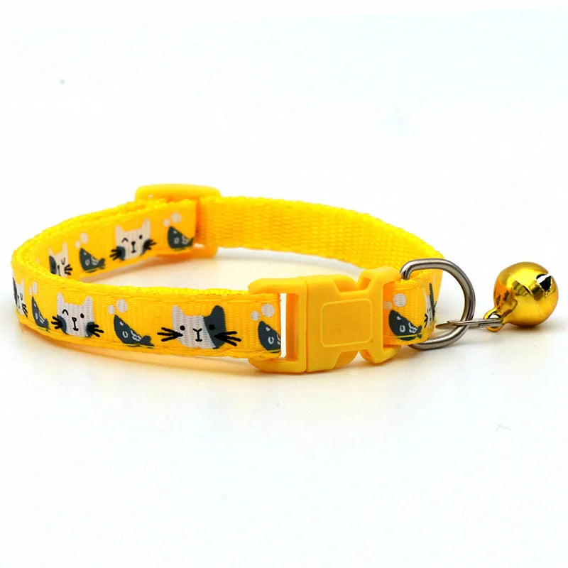 Colorful Cats Pattern Adjustable Collars