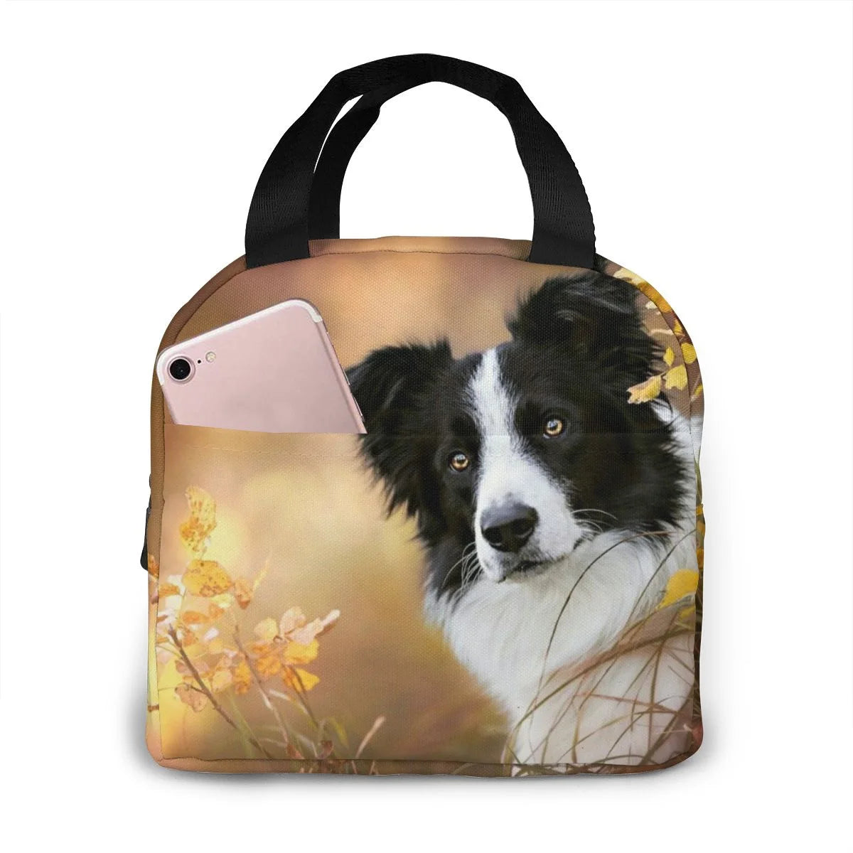 Border Collie Insulated Lunch Bag Many Designs