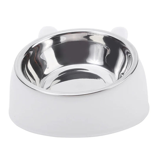 Pet Bowl 15 Degrees Raised Stainless Steel Non Slip