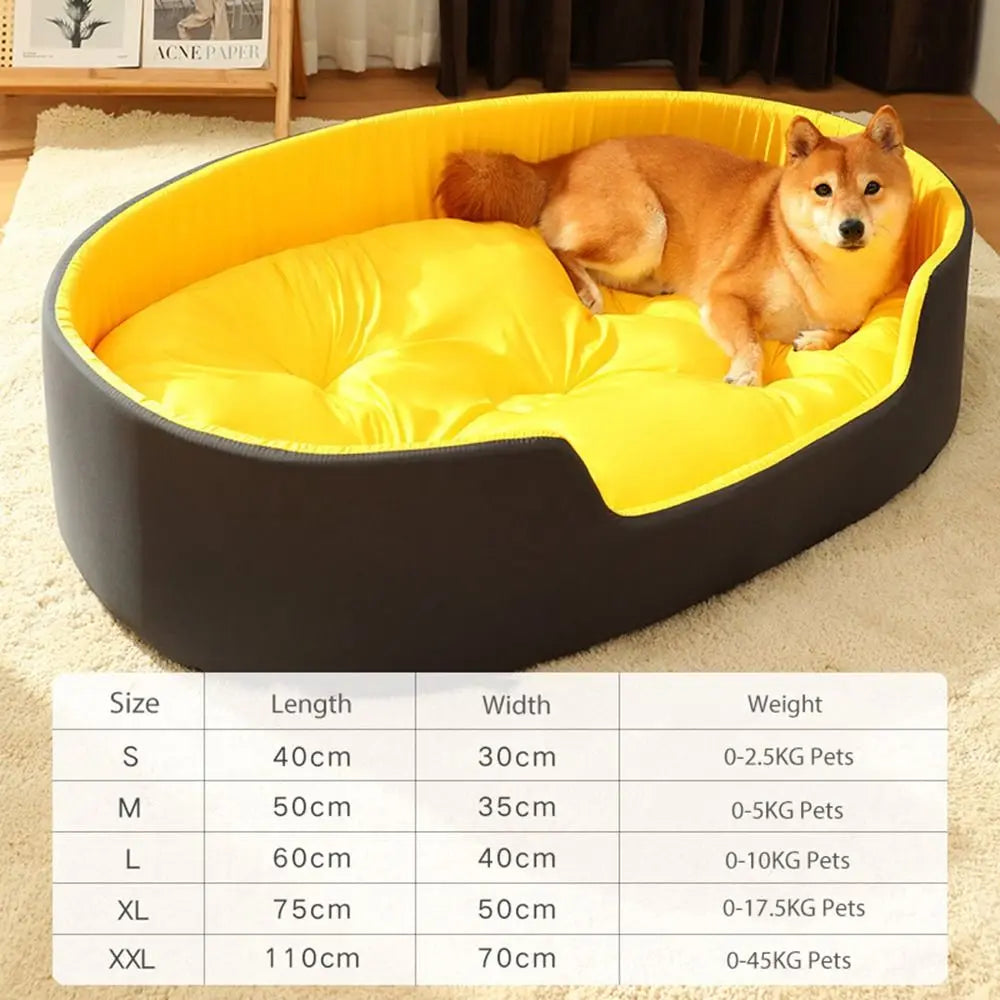 Warm Cushioned High Walled Waterproof Pet Bed