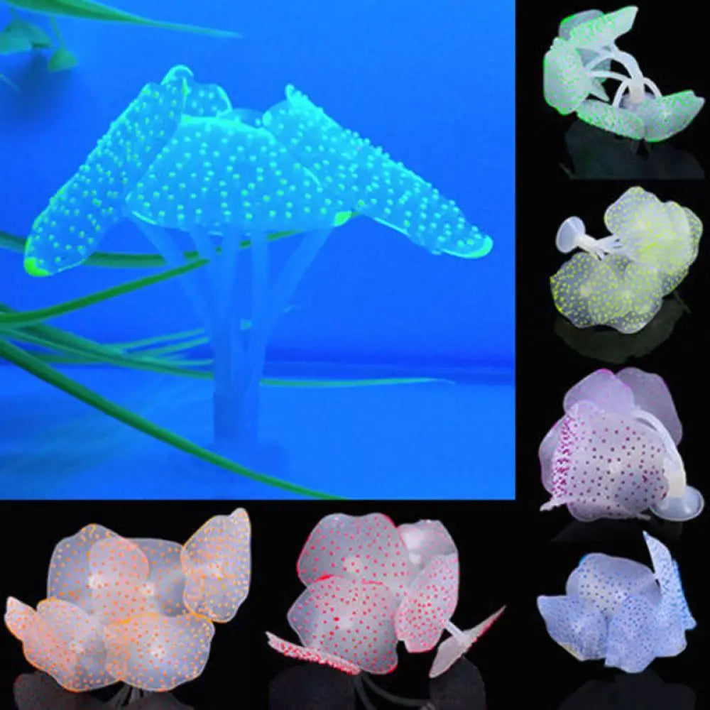 Silicone Coral Fish Tank Decorations