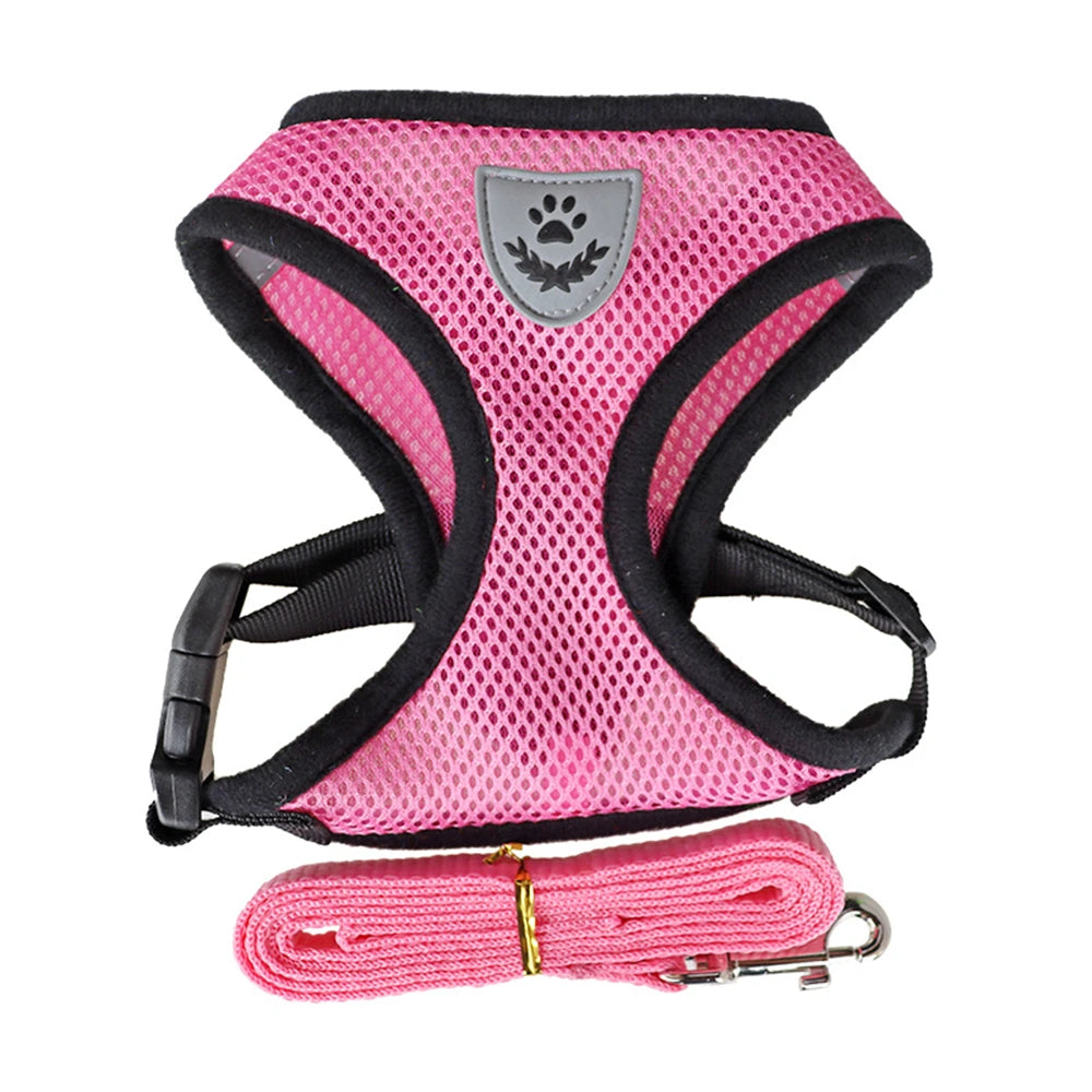 Pet Harness Adjustable Breathable Harnesses, Reflective