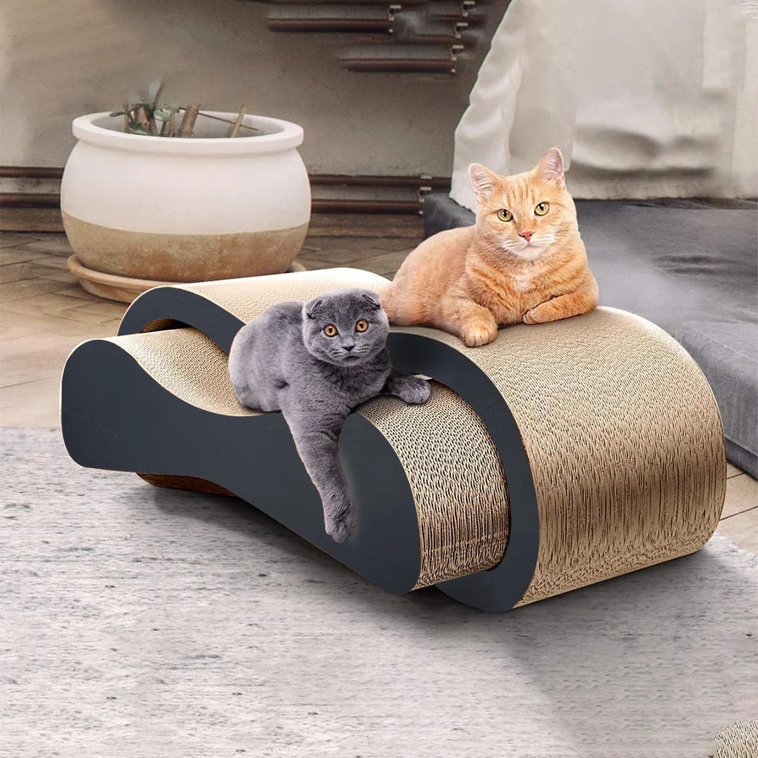 Large Durable Reversible Design 2 in 1 Sustainable Cardboard Lounge And Scratcher