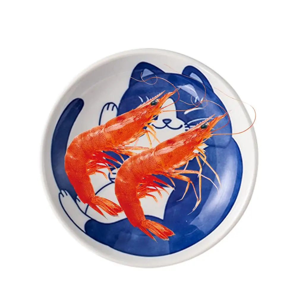 Cute Japanese Ceramic Cat Dining Plates