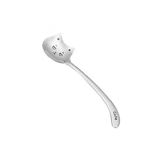 Cute Cat Stainless Steel Spoon Set