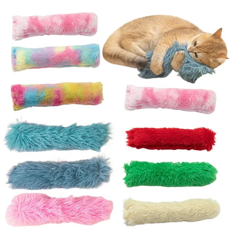 Cat Plush Long Pillow Catnip Toys