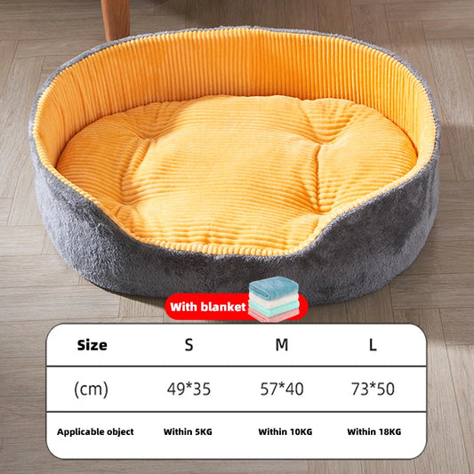 Removable and washable pet bed