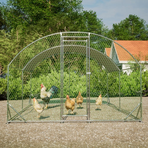 Large Chicken Enclosure Metal, With Waterproof And Anti-UV Cover
