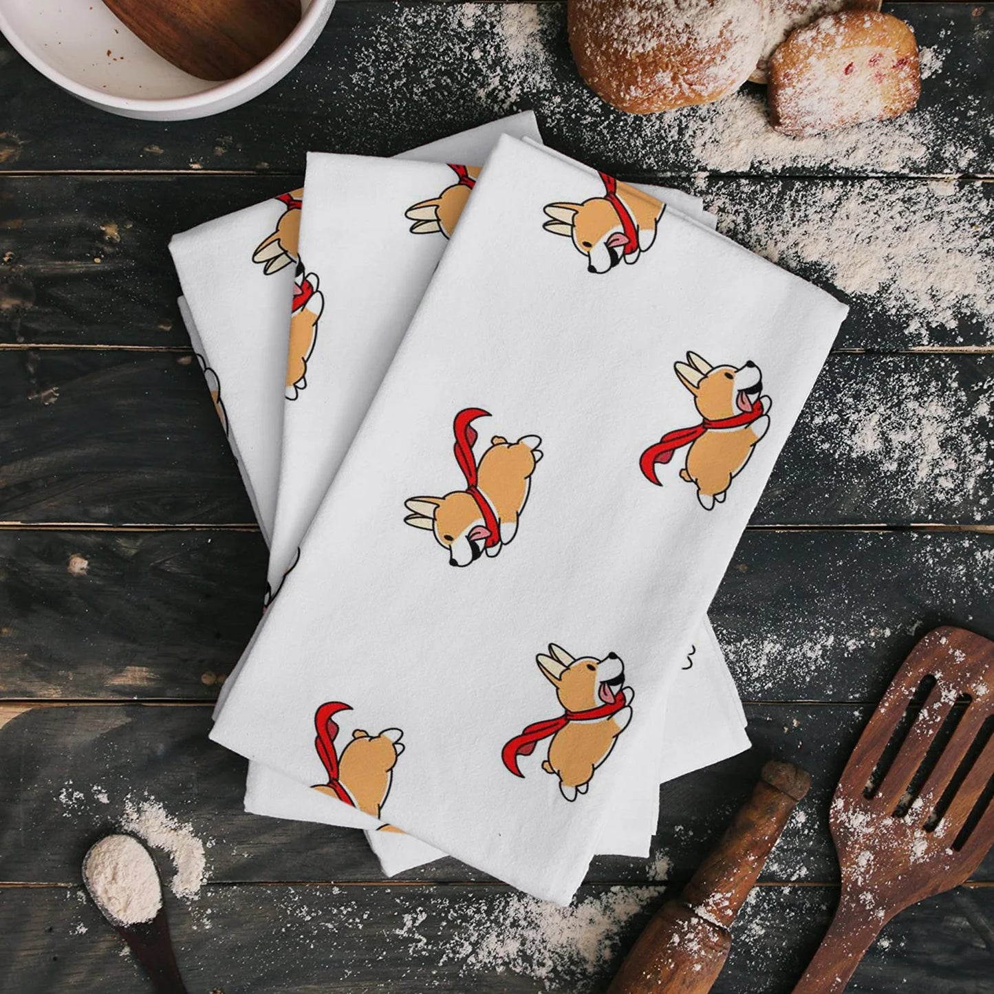 Cartoon Cute Dog Microfiber Kitchen Towels