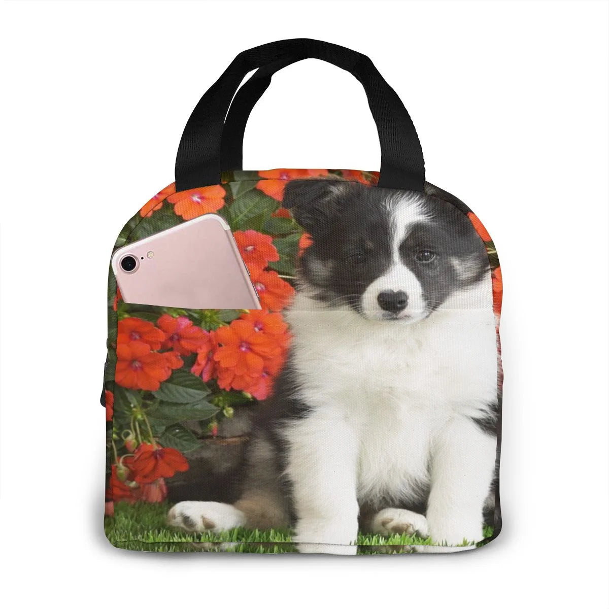 Border Collie Insulated Lunch Bag Many Designs