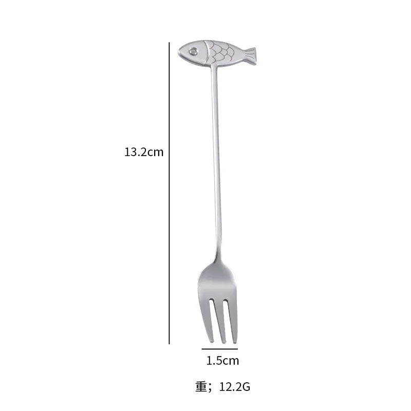 Cute Stainless Steel Cat Shape Teaspoon